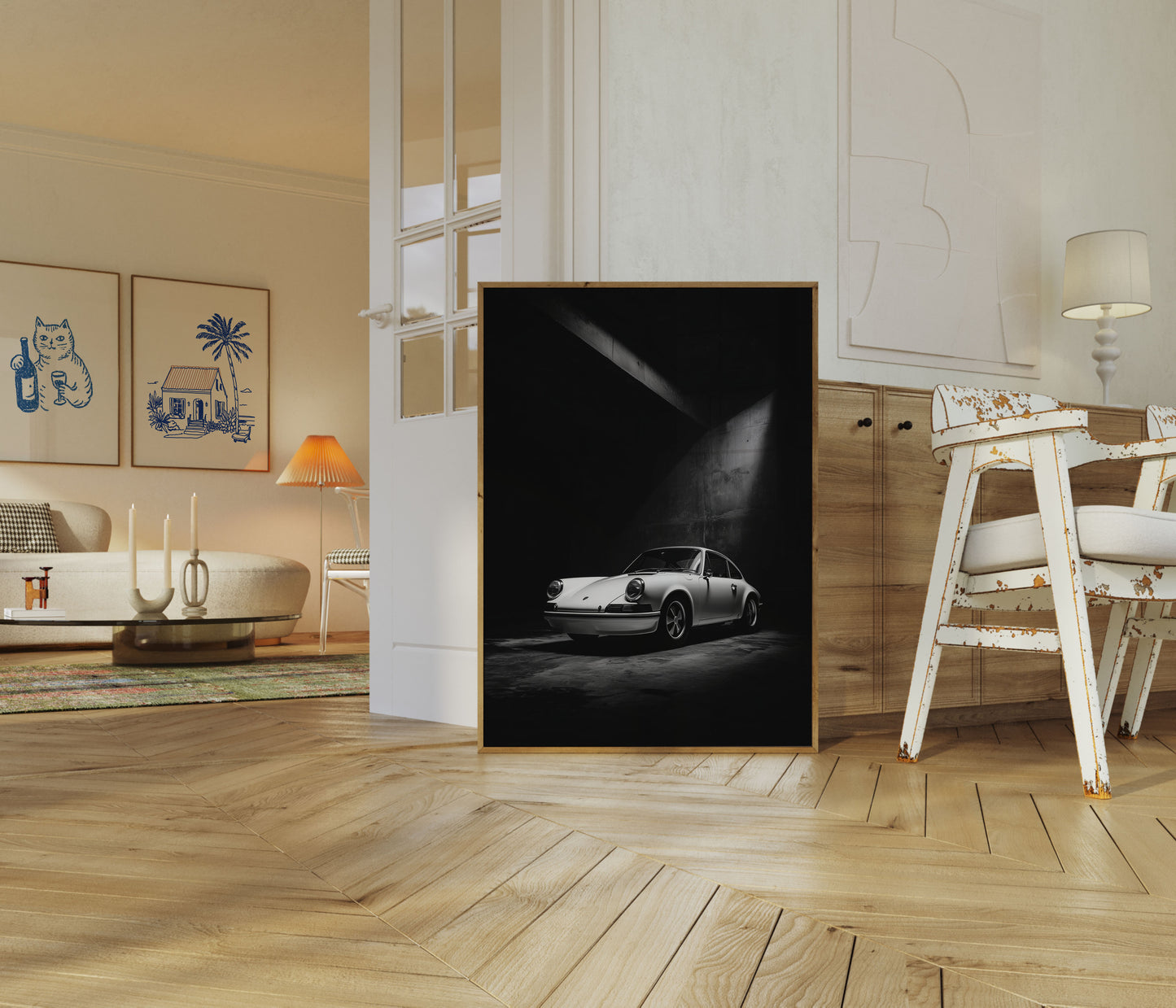 Midnight Classic Porsche Poster