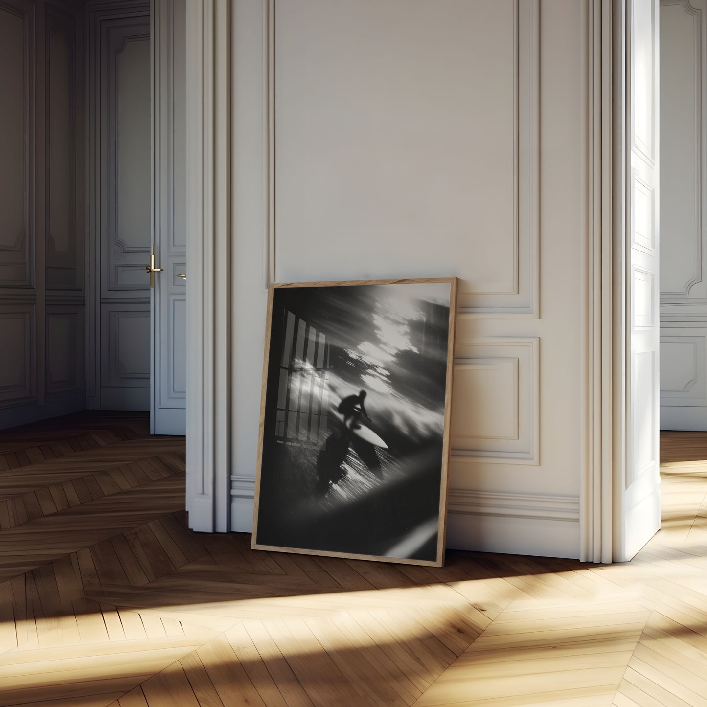 Blurred Motion Surfing Poster