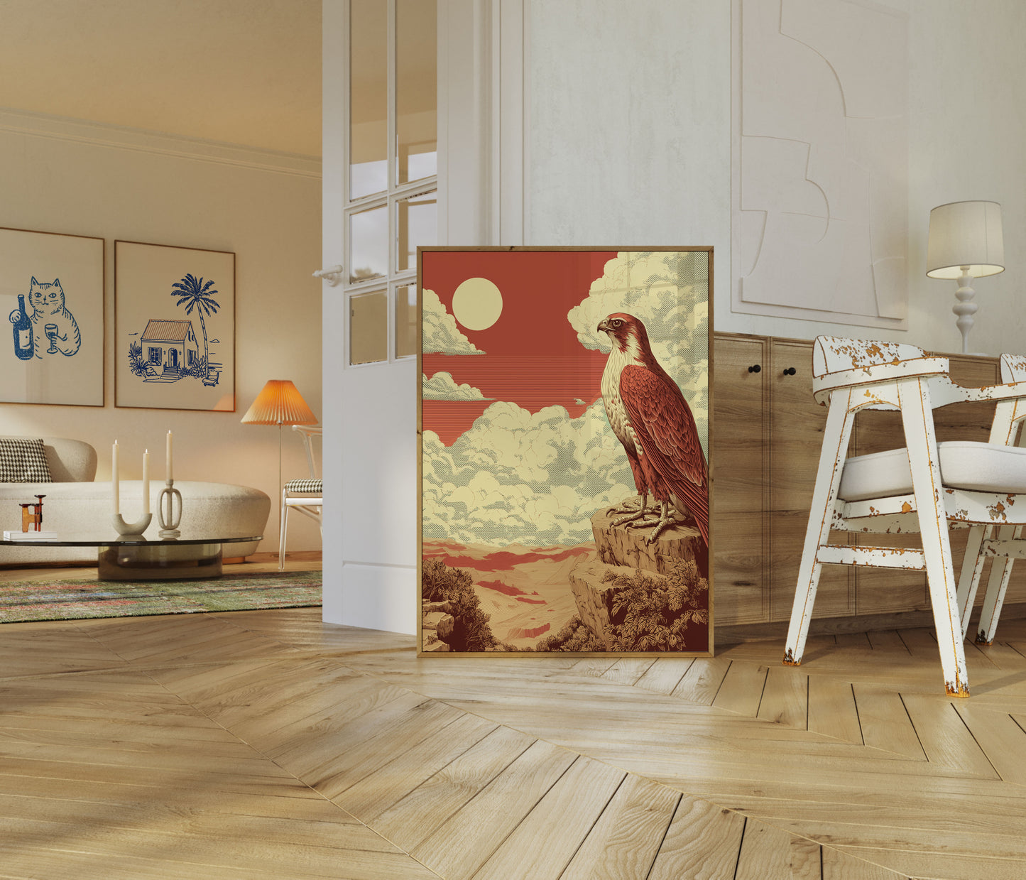 Majestueuze Valk Berg Poster