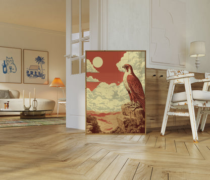 Majestueuze Valk Berg Poster
