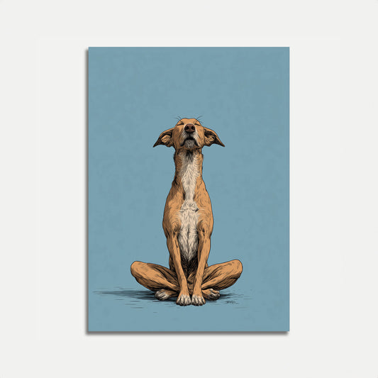Affiche de yoga Zen Dog