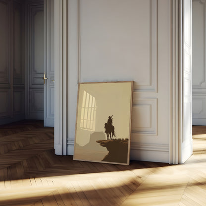 Native Rider Monument Valley Poster