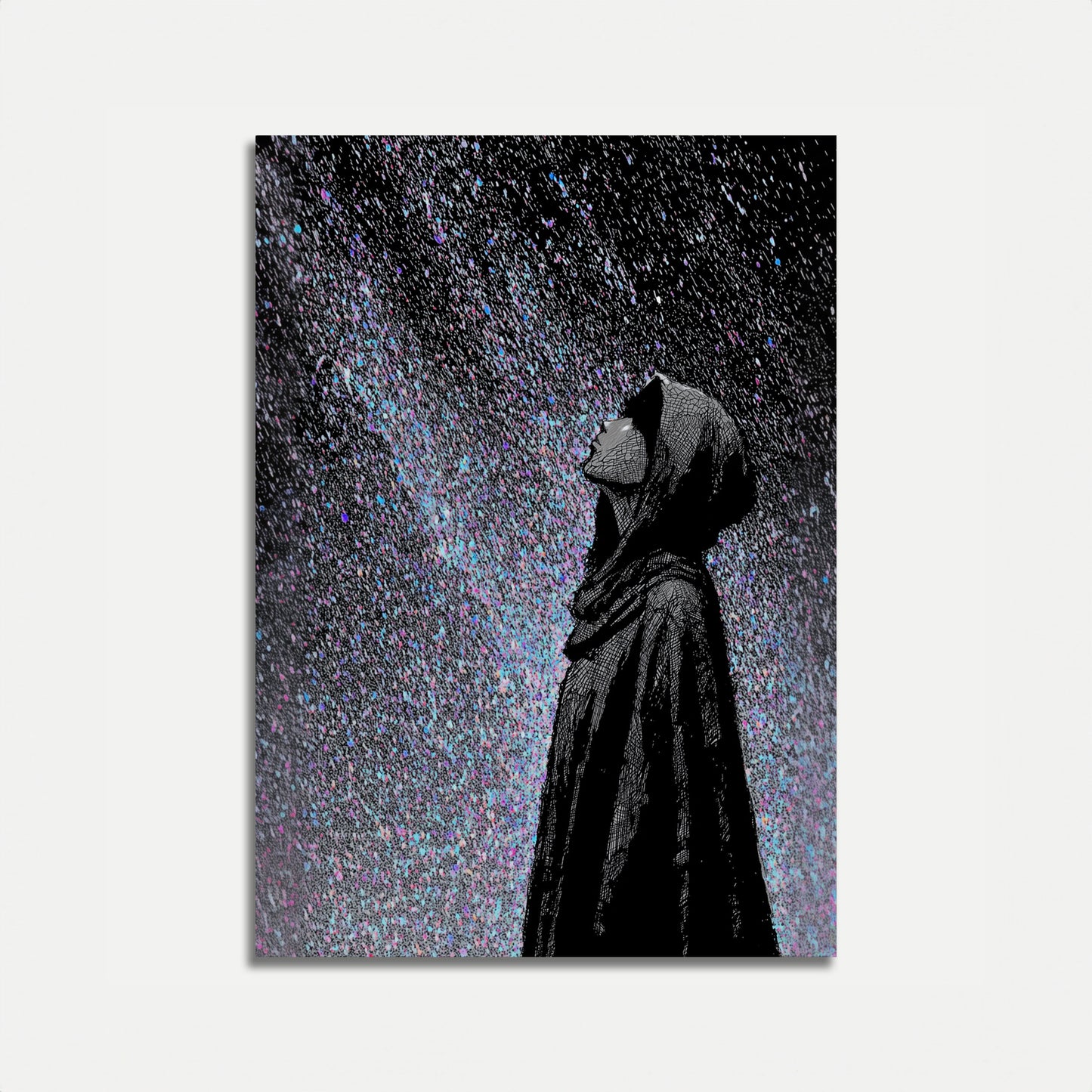 Digitale Kosmische Figuur Poster