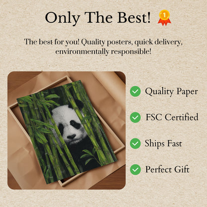 Bamboo Forest Panda Poster