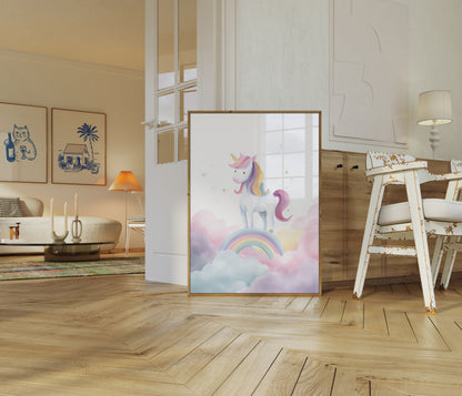 Regenboog Eenhoorn Magie Poster