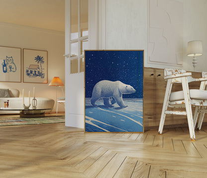 Póster de la noche estrellada de Arctic Wanderer