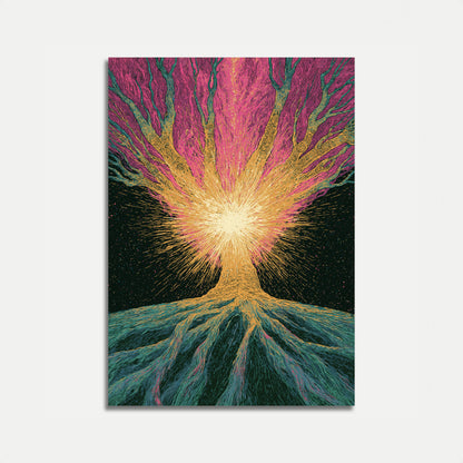 Volcano Eruption Energy Poster