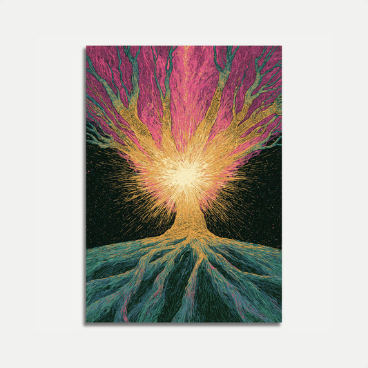Volcano Eruption Energy Poster