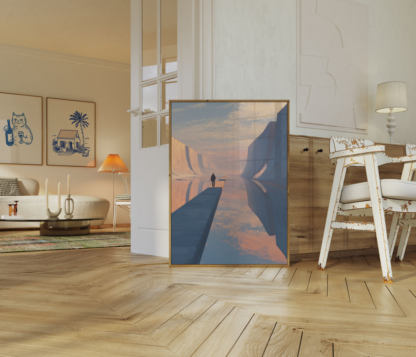 Solitary Journey Through Stone Poster