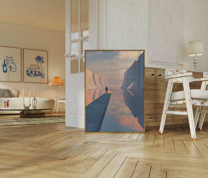 Solitary Journey Through Stone Poster
