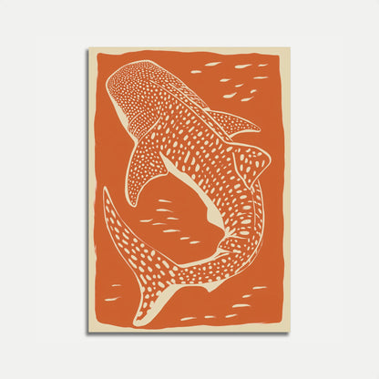 Spotted Whale Shark Ocean Poster