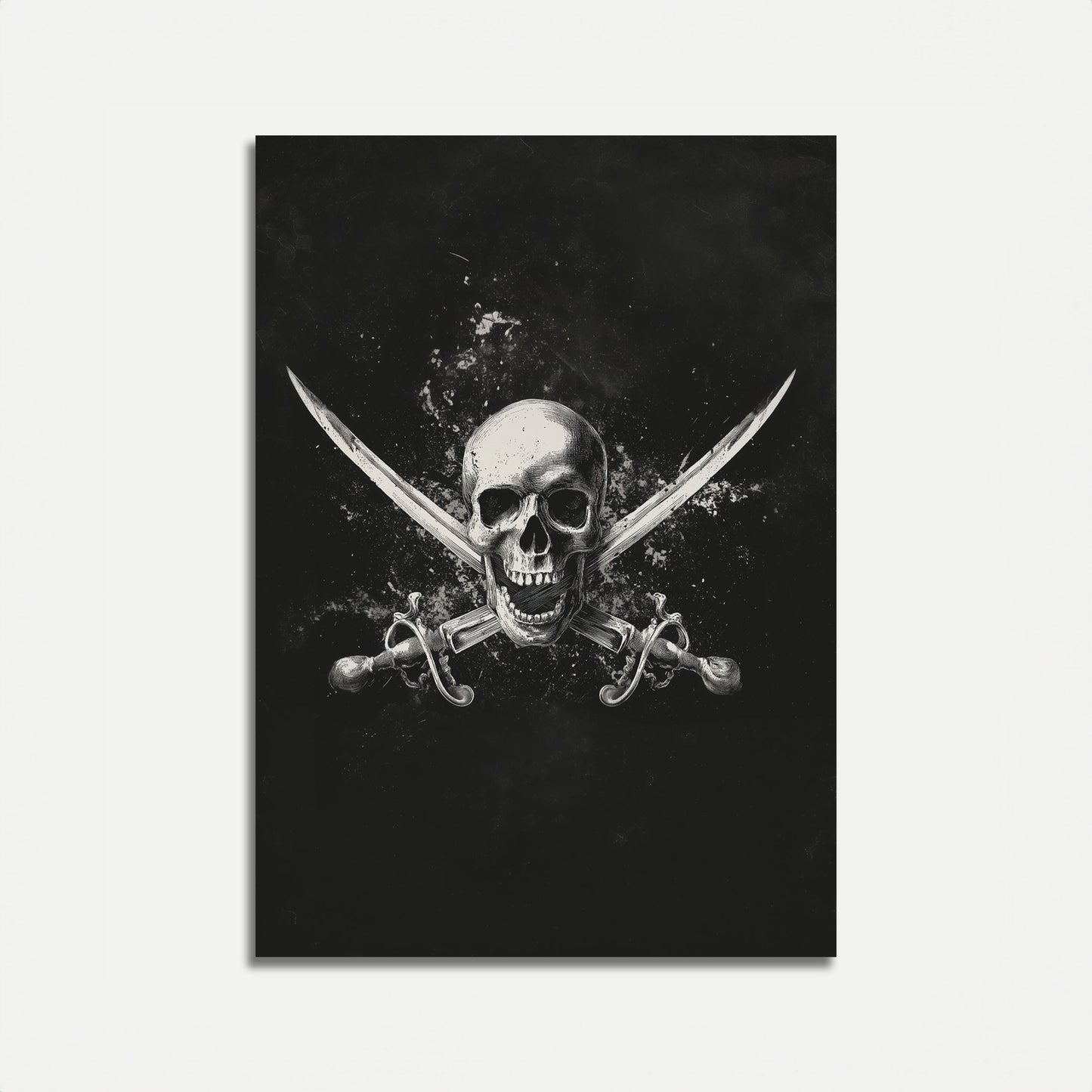 Skull and Crossed Swords Poster