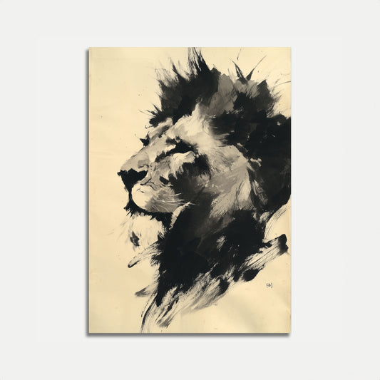 Majestic Lion Portrait Poster