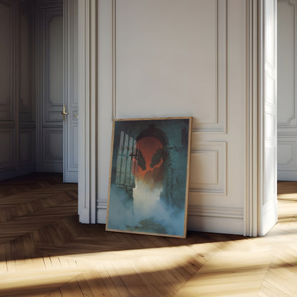 Drachen am Schlosstor Plakat