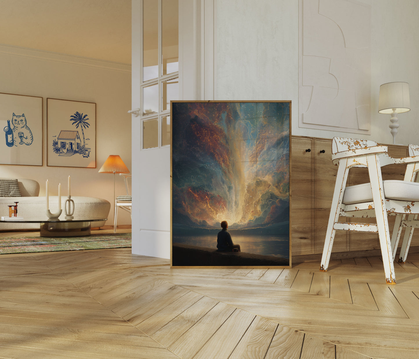 Pôster de Meditação pela Luz Cósmica