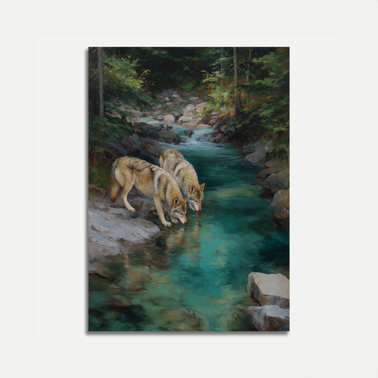 Wolves by Crystal Stream Poster
