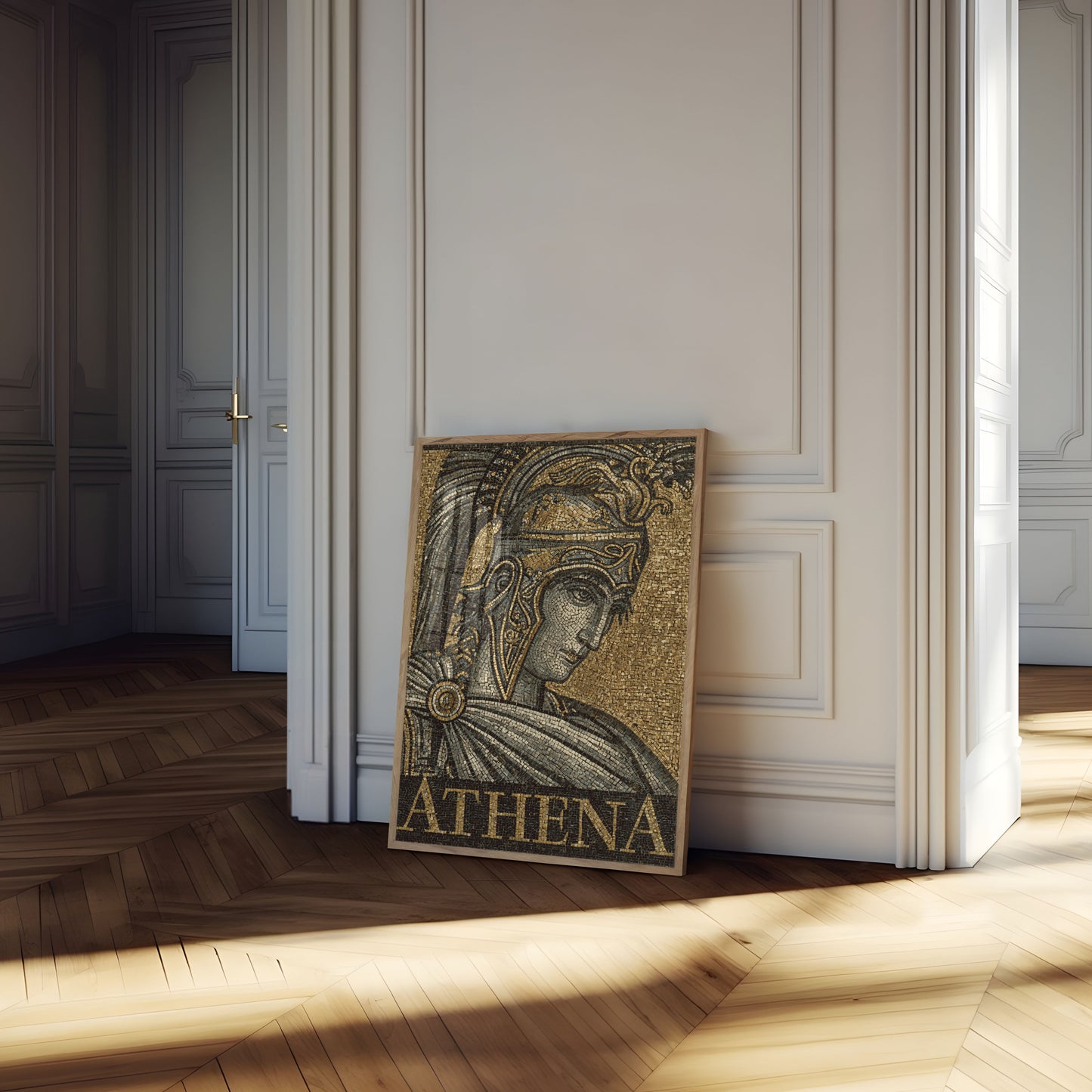 Athena griechische Göttin Mosaik-Poster