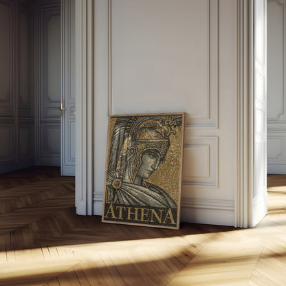 Athena griechische Göttin Mosaik-Poster
