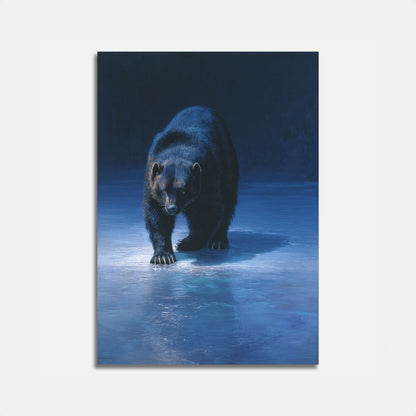 Manifesto dell'Orso Nero sul Lago Ghiacciato