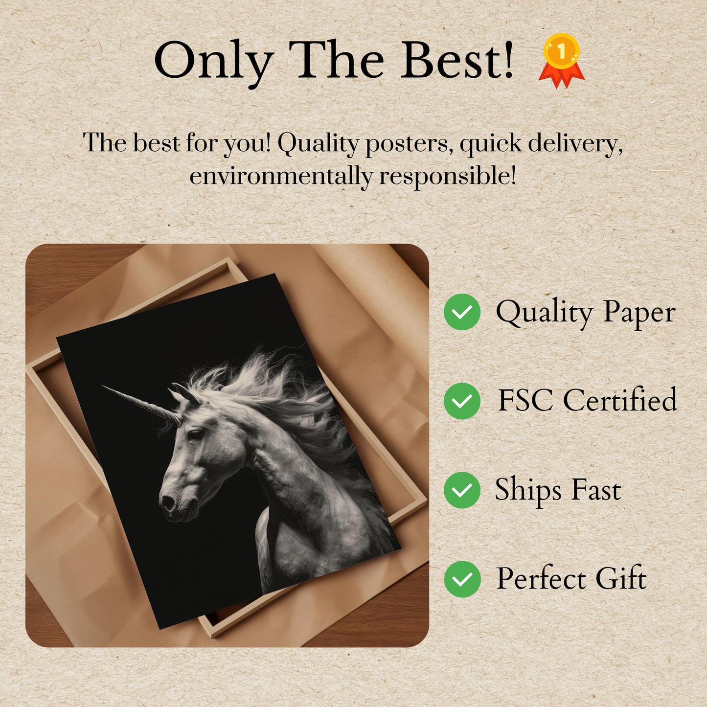 Poster del Vento dell'Unicorno Maestoso