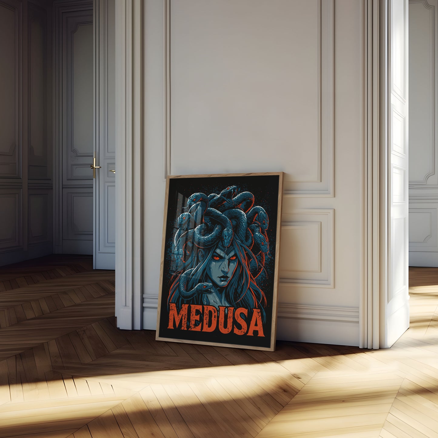 Medusa Mythological Snake Poster