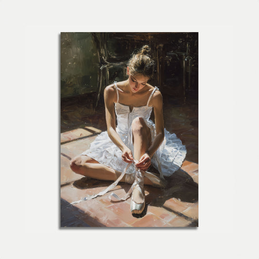 Balletdanser Voorbereidingsposter