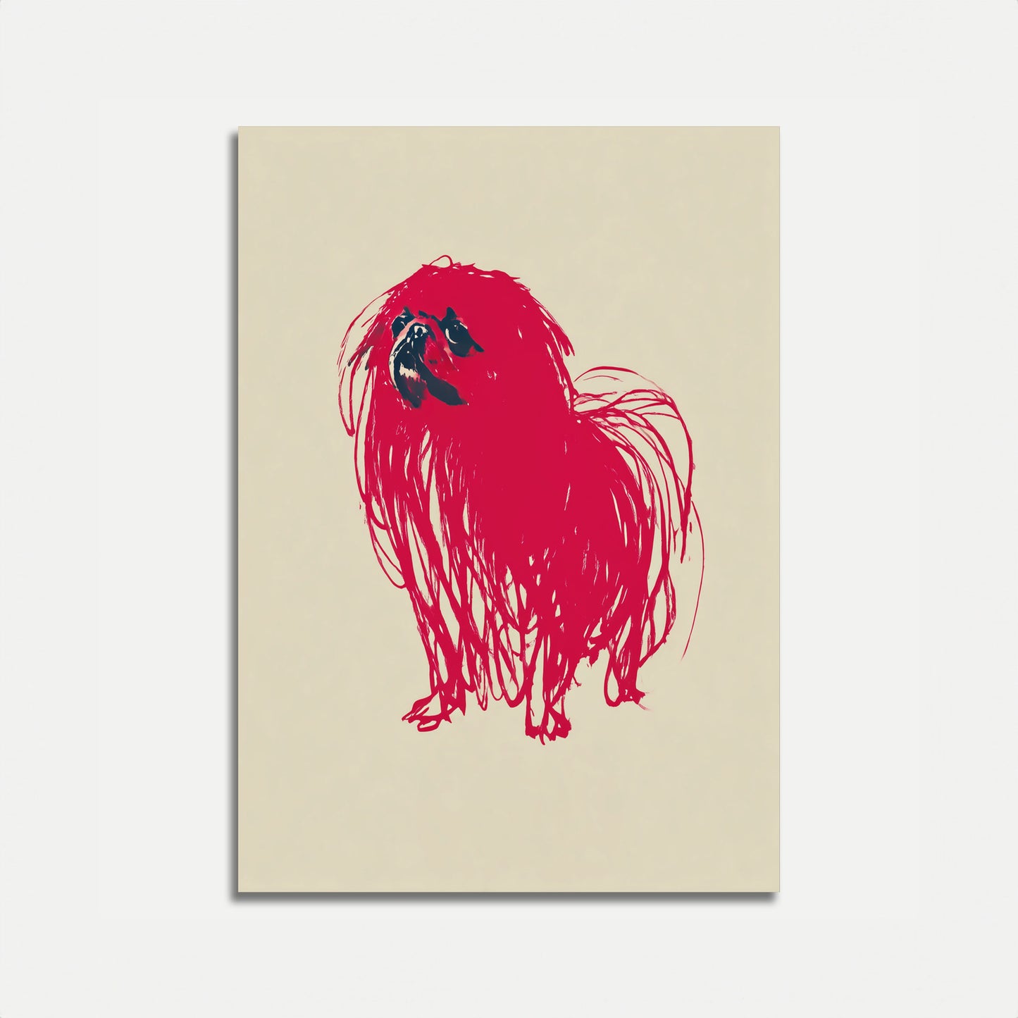 Poster del Cane Rosso Peloso