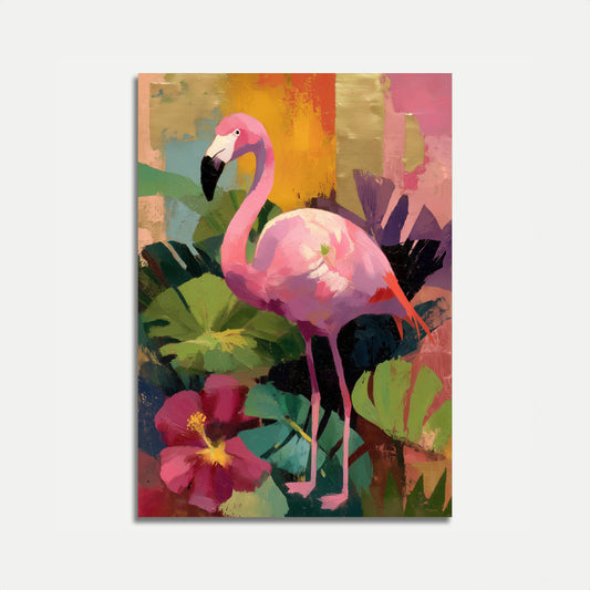 Roze Flamingo Tropisch Paradijs Poster