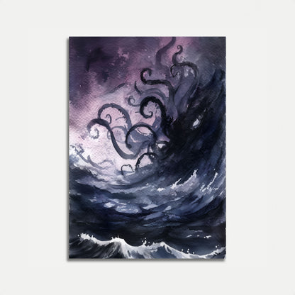 Kraken Storm Rising Poster