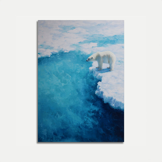 Polar Bear at Ice Edge Poster