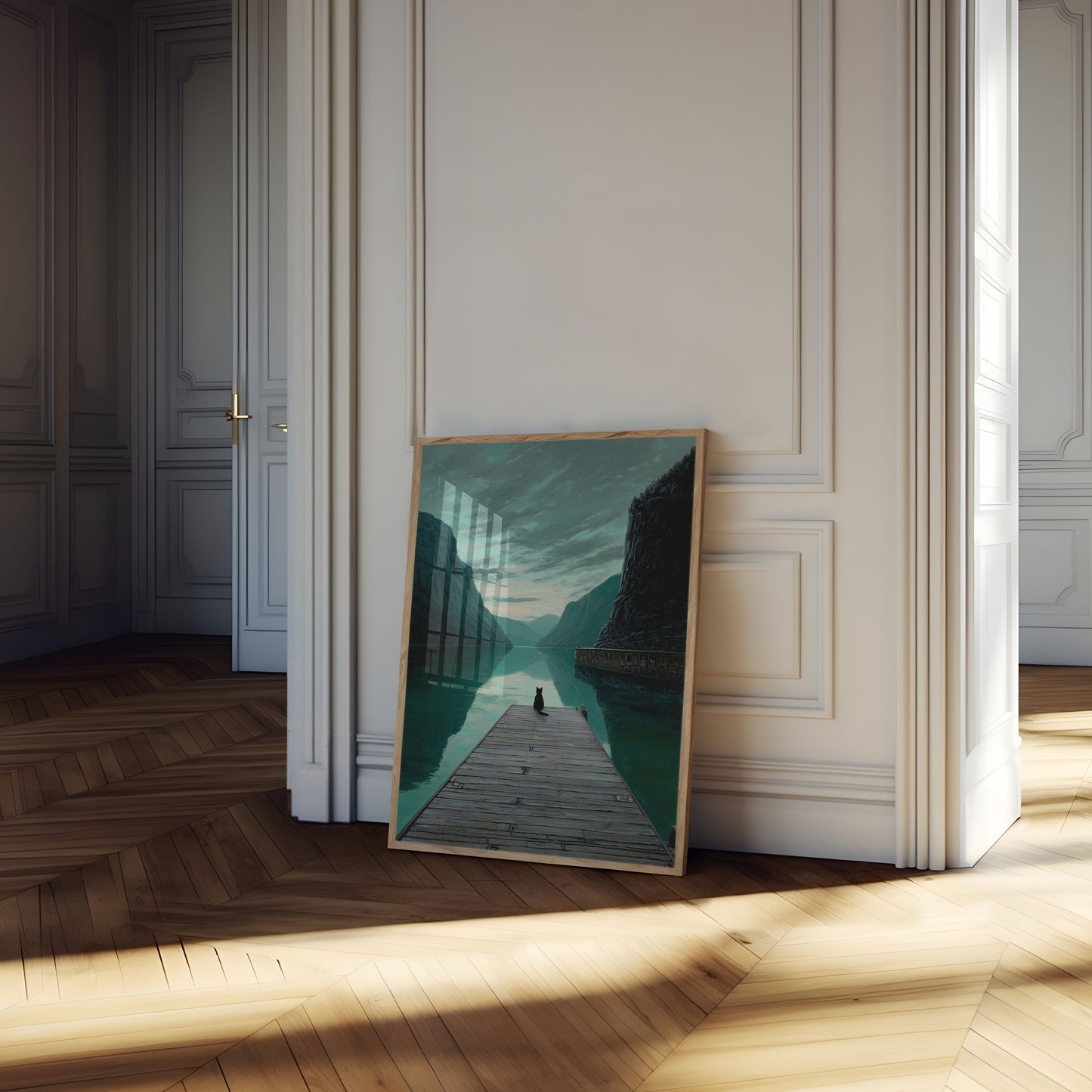 Black Cat Mountain Lake Poster