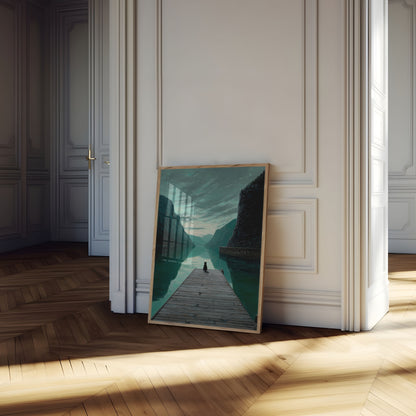 Black Cat Mountain Lake Poster