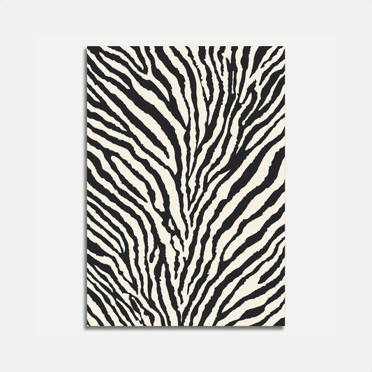 Wild Zebra Stripes Abstract Poster