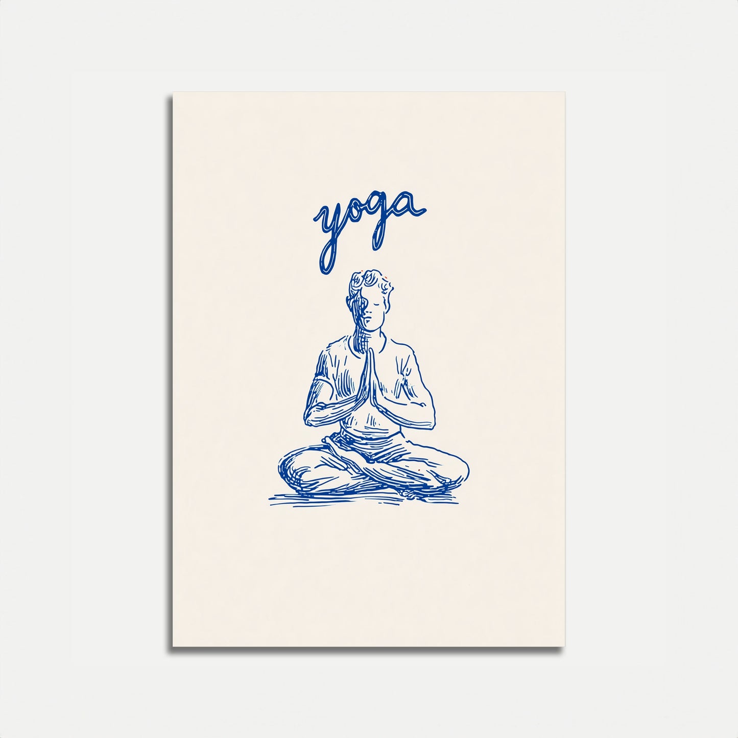 Peaceful Meditation Yoga Poster