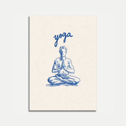 Peaceful Meditation Yoga Poster