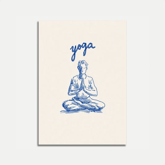 Peaceful Meditation Yoga Poster