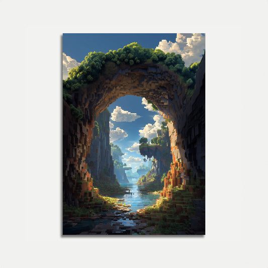 Minecraft Landscape Epic Poster