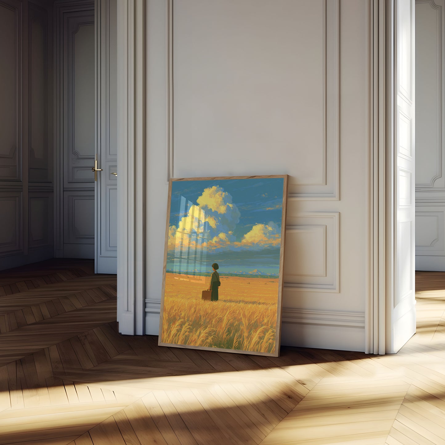 Dreamer in Golden Fields Poster