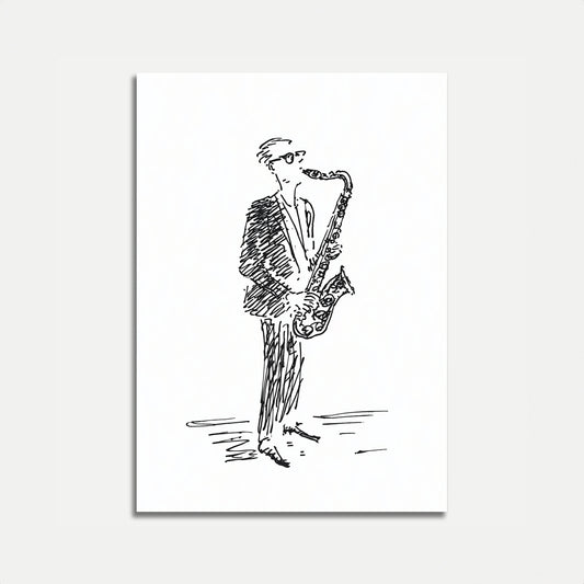Poster de Músico de Saxofón Jazz