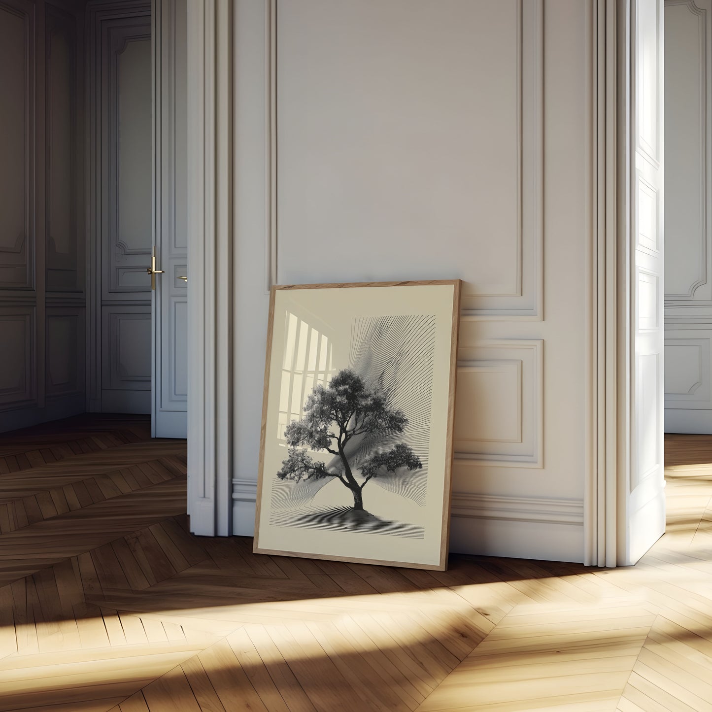 Geometric Nature Harmony Poster