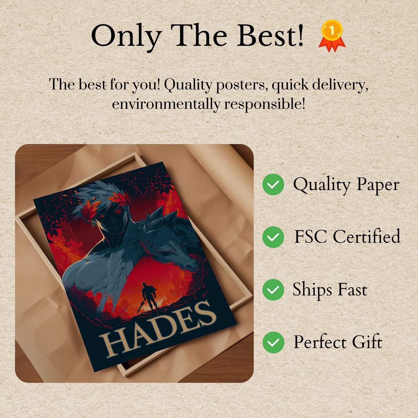 Hades Game Boss Battle Poster