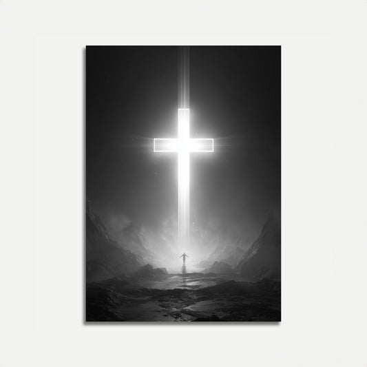 Divine Light Cross Poster