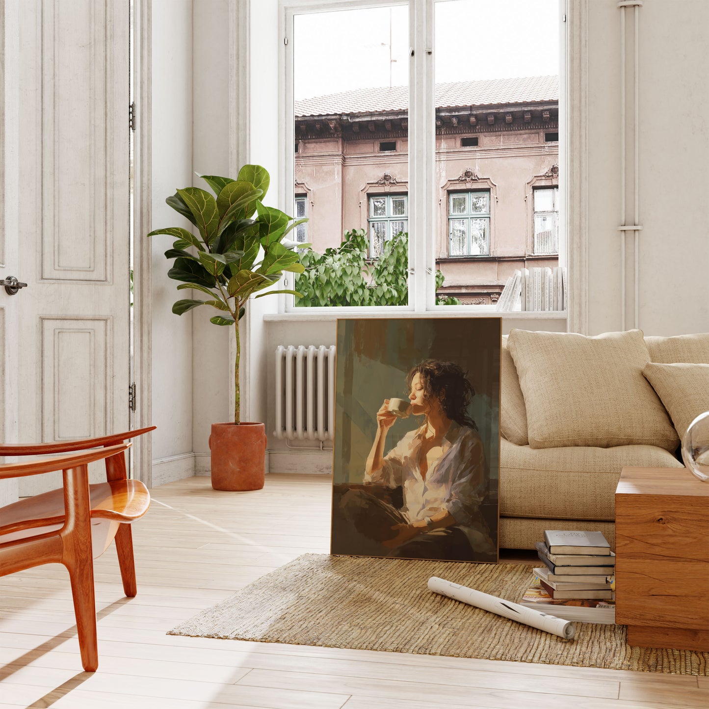 Morning Coffee Serenity Poster