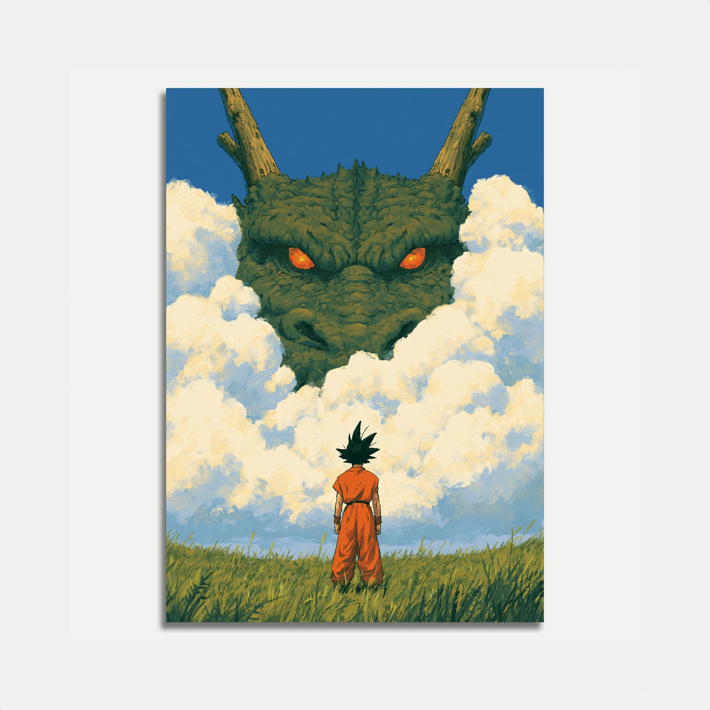 Poster: Guerriero Affronta Drago Antico
