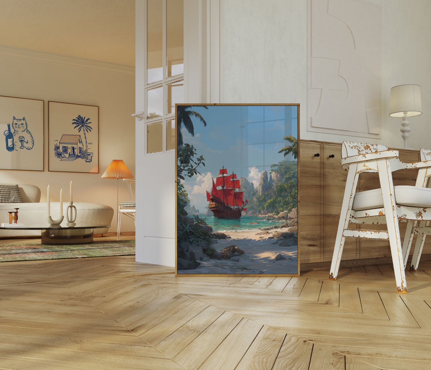 Scarlet Sails Tropical Adventure Poster