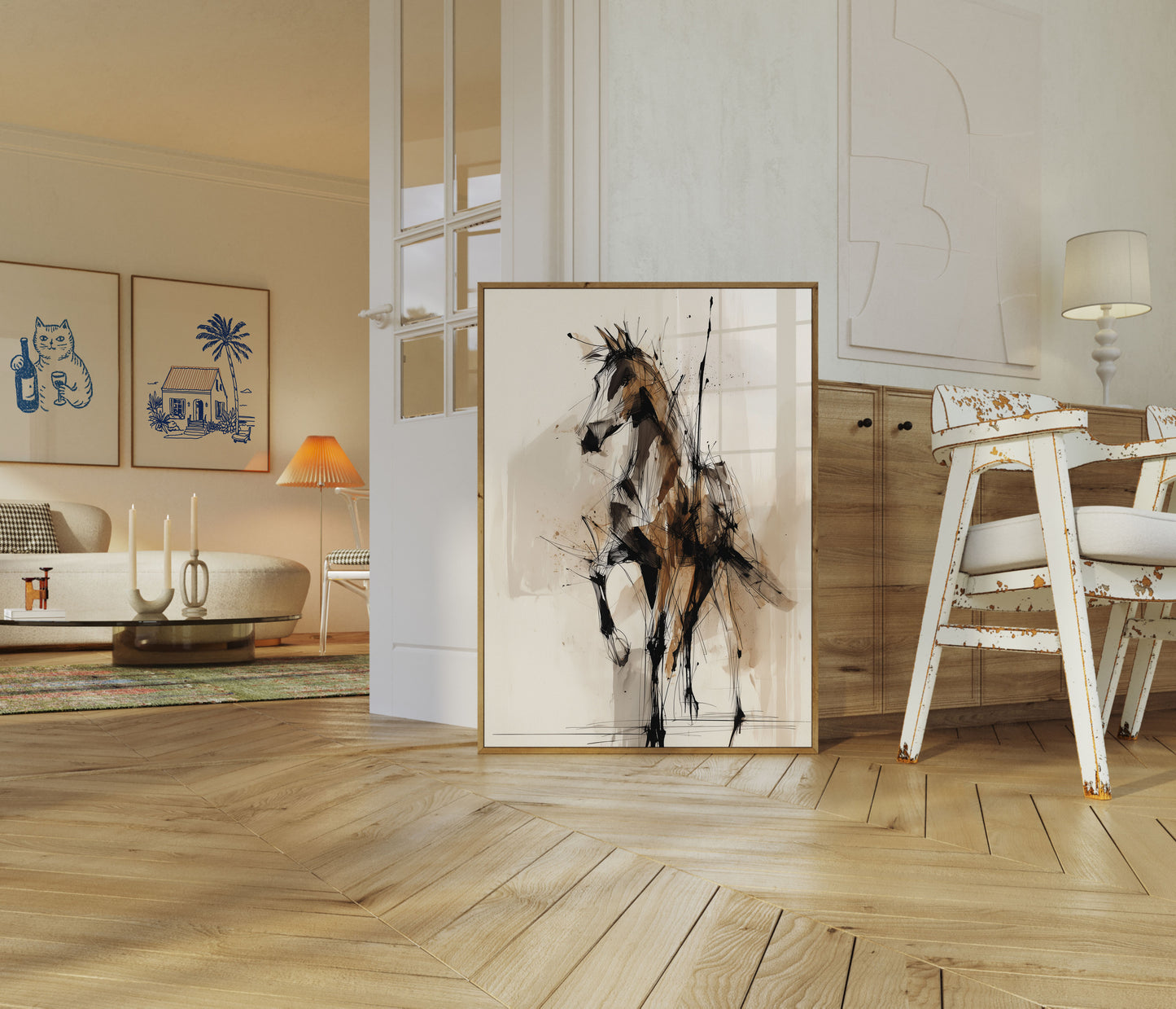 Poster di Movimento Dinamico del Cavallo