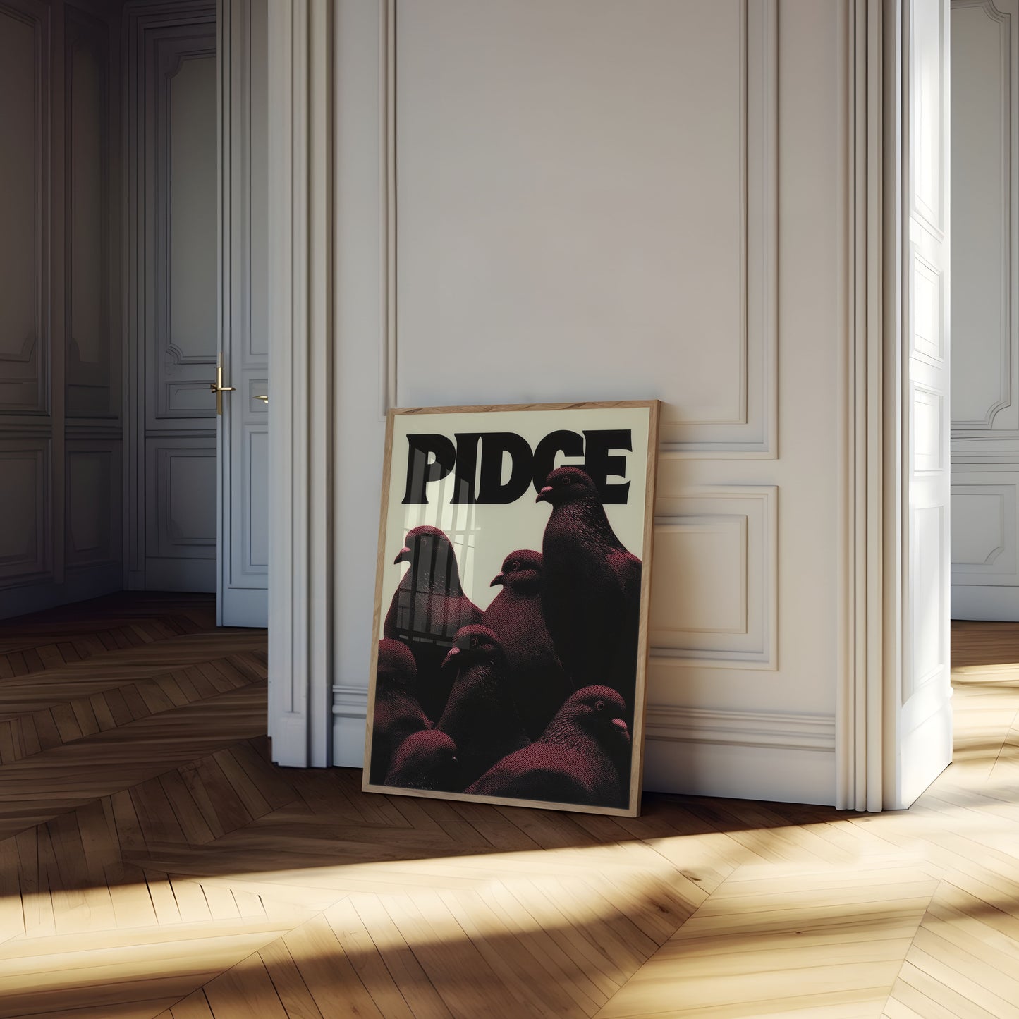Dark Pigeons Graphic Poster