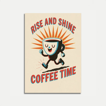 Rise and Shine Coffee Time Poster
