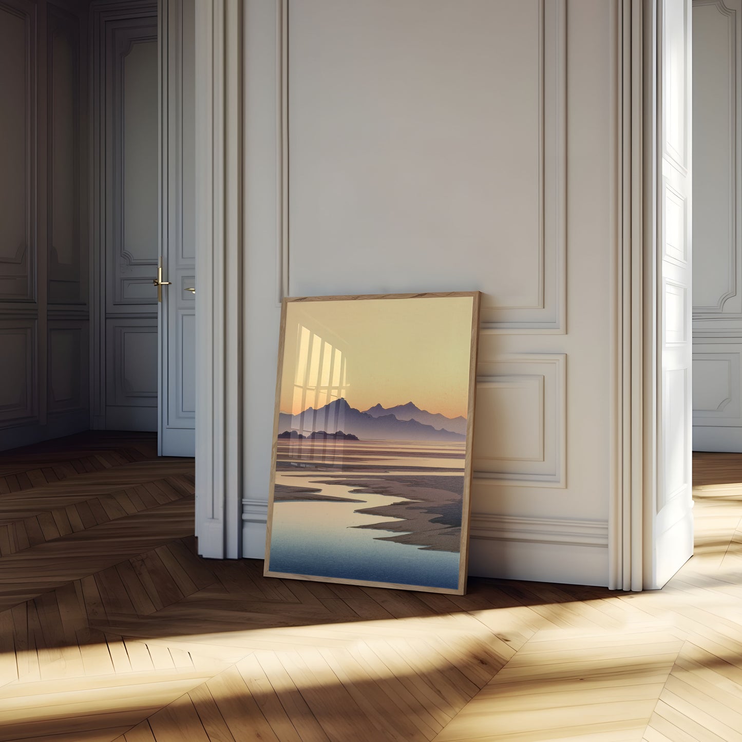 Coastal Mountains at Sunrise Poster