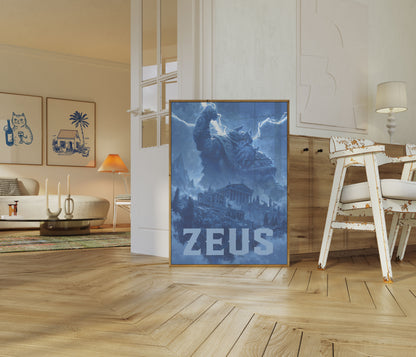 Plakát Zeus Bůh hromu
